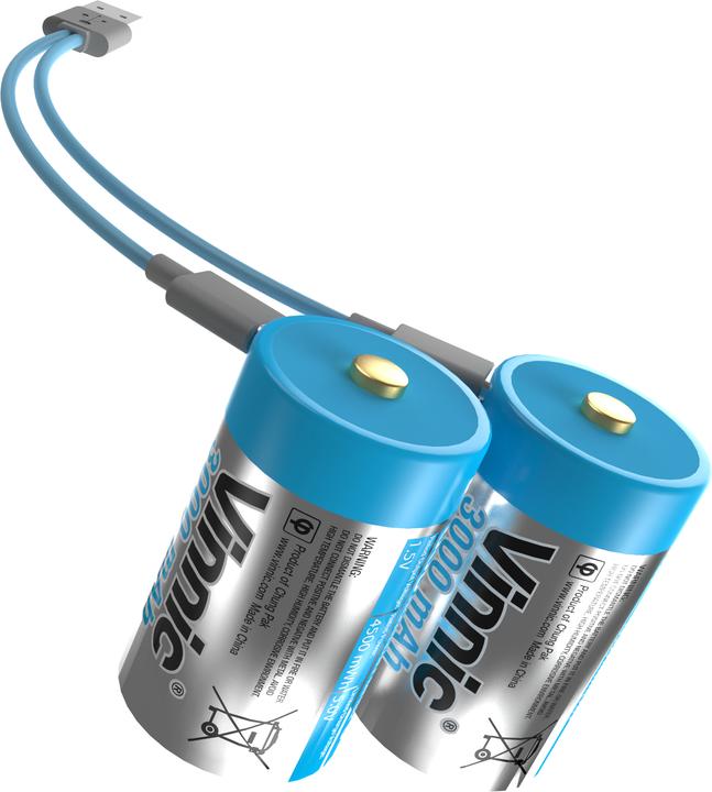 Vinnic USB Rech. Batterie (C, 3000 mAh)