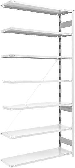 Actual product image eurokraft pro Large compartment boltless shelving, RAL 7035