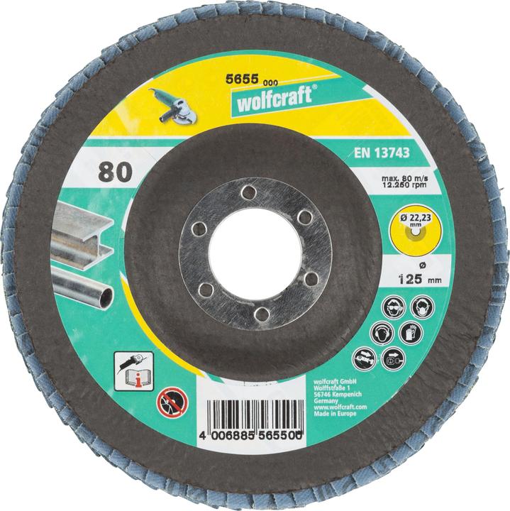 Produktbild wolfcraft wolfcraft 1 Schleiflamellenteller WS K40 ø115mm (40)