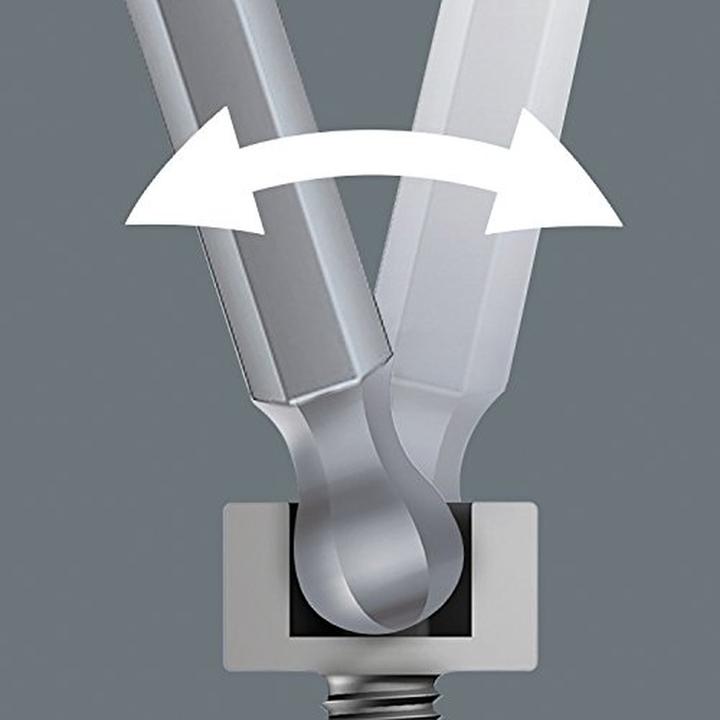 Actual product image Wera 3950/9 Hex-Plus Imperial Stainless 1