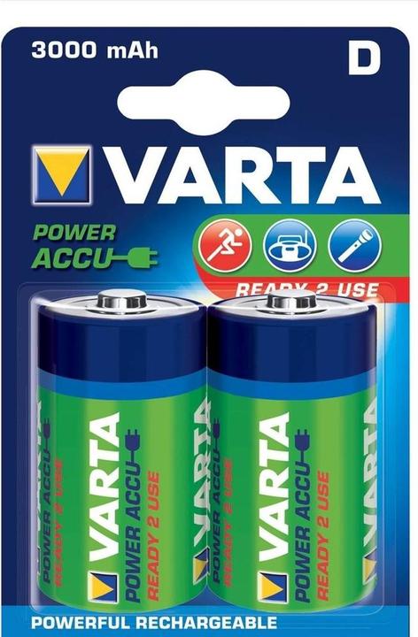 Produktbild Varta Recharge Accu Power (2 Stk., D, 3000 mAh)