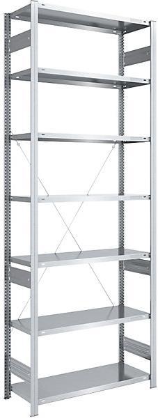 Actual product image eurokraft pro Boltless storage shelving, galvanised, lightweight design