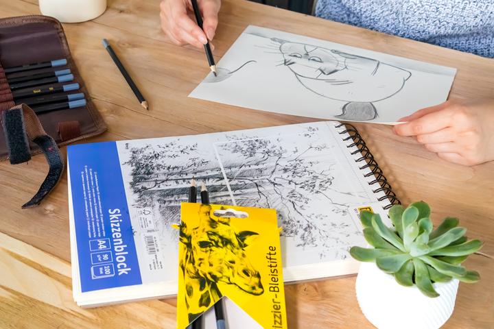 Actual product image Idena Pencils 12s for sketching FSC100% (B, H, 2H, 5B, 4h, 6B, 2B, 4B, 3H, 3B, 5H, HB, 12 x)