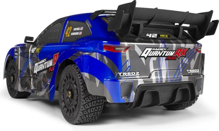 Immagine prodotto Maverick QuantumRX Flux 4S 1/8 4WD Rally Car RTR Blau (Brushless/Ohne Akkus, ohne Ladegerät) (RTR pronto all'uso)