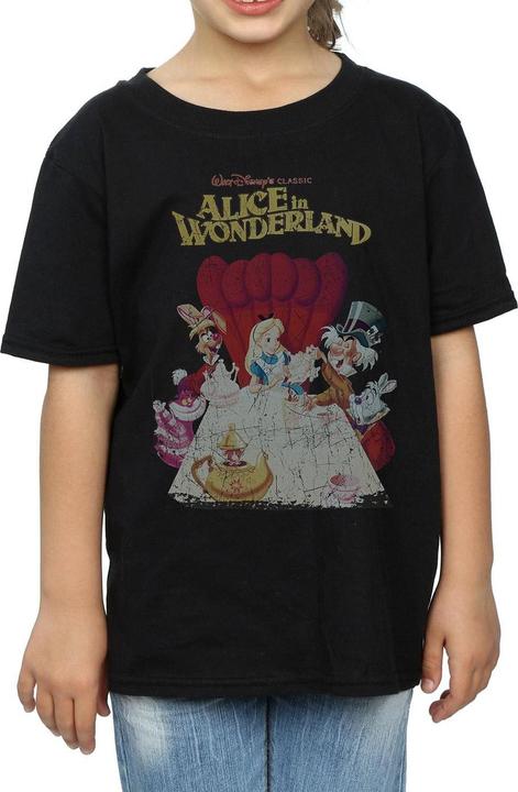 Produktbild Disney Alice In Wonderland Retro Poster TShirt Mädchen (140, 146)