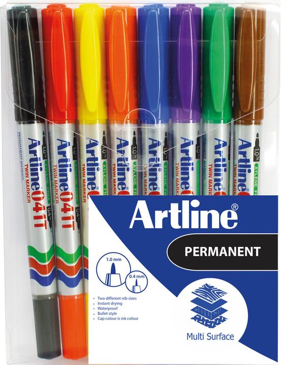 Produktbild Artline Twin Permanent Marker 041T (8x)