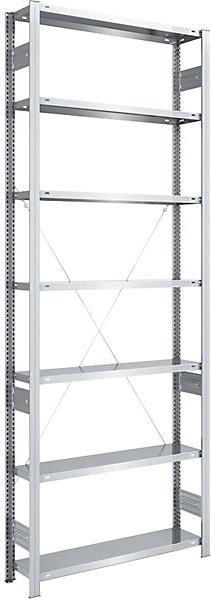 Actual product image eurokraft pro Storage boltless shelving, galvanized, type light