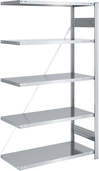 Actual product image eurokraft pro Storage boltless shelving, galvanized, medium-heavy design