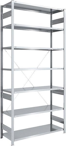 Actual product image eurokraft pro Large compartment boltless shelving, galvanized