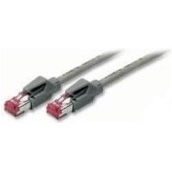 Tecline Patchkabel S/FTP, PiMF, Cat 6a, grau, 10,0 m Für 10 Gigabit/s, halogenfrei, mit Draka-Kabel und Hiro (S/FTP, CAT...