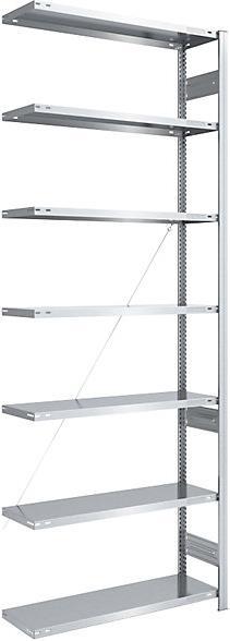 Actual product image eurokraft pro Storage boltless shelving, galvanized, type light