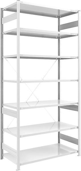 Actual product image eurokraft pro Large compartment boltless shelving, RAL 7035