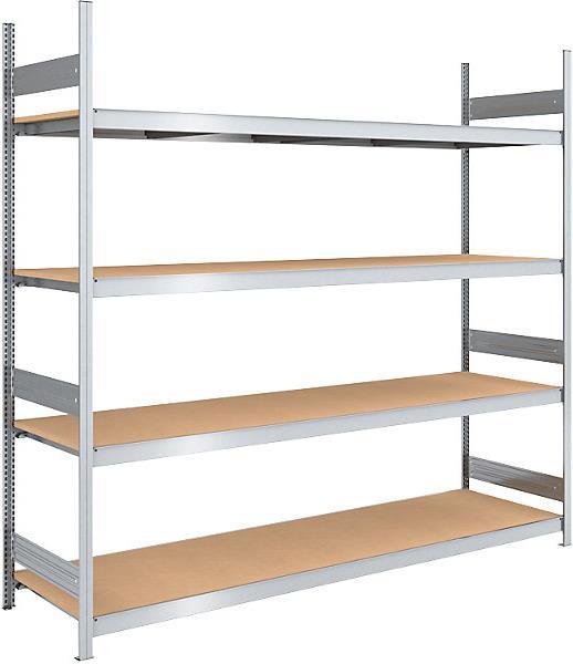 Produktbild kaiserkraft Grossfach-Steckregal mit Spanplatten