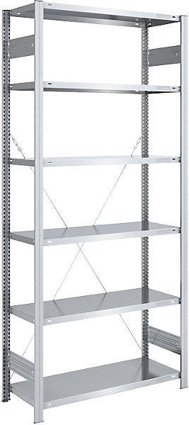 Actual product image eurokraft pro Storage boltless shelving, galvanized, type light