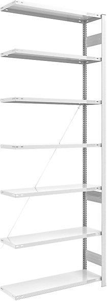 Actual product image eurokraft pro Boltless storage rack, RAL 7035, lightweight design