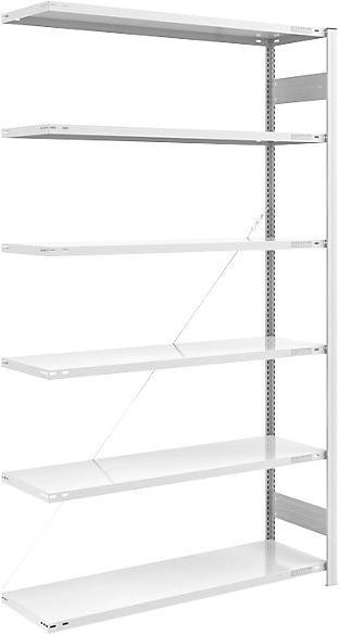 Actual product image eurokraft pro Large compartment boltless shelving, RAL 7035