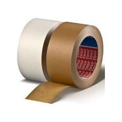 tesa, Klebeband, pack Verpackungsklebeband 4313, aus Papier, 50 mm x 50 m hohe Anfangsklebkraft für einen sofortig... (5...