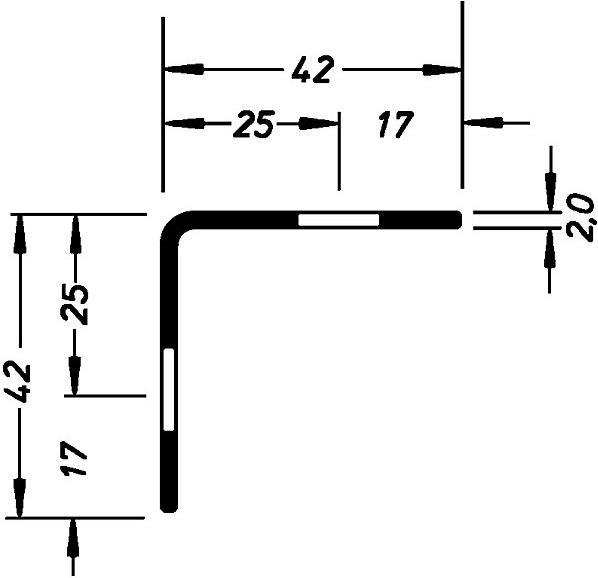 Produktbild kaiserkraft Stahl-Winkelprofil für Baukastensystem