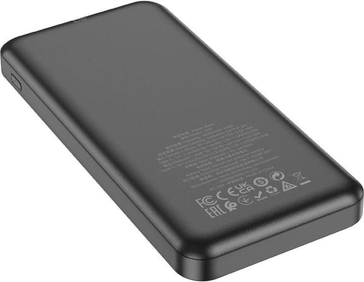 Produktbild Hoco J102, 10000mAh, 20W, QC + PD, Schwarz (10000 mAh, 20 W)