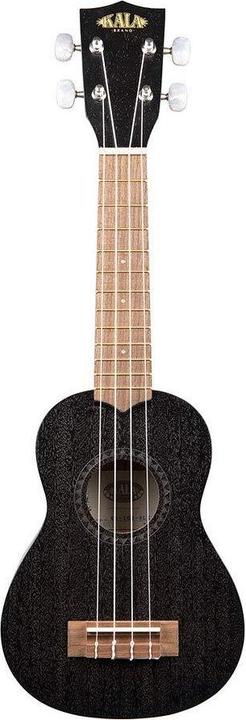 KALA Black Satin Mahogany Soprano Ukulele No Binding w/ Bag (Soprano, Soprano)