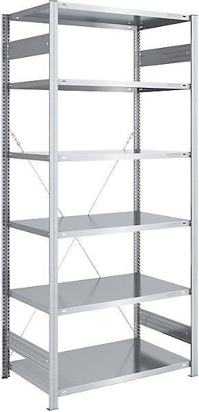Actual product image eurokraft pro Storage boltless shelving, galvanized, type light