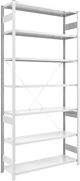Actual product image eurokraft pro Large compartment boltless shelving, RAL 7035