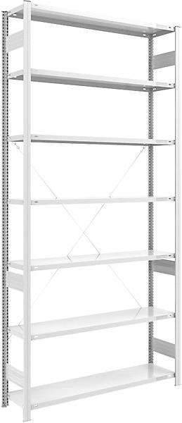 Produktbild eurokraft pro Grossfach-Steckregal, RAL 7035