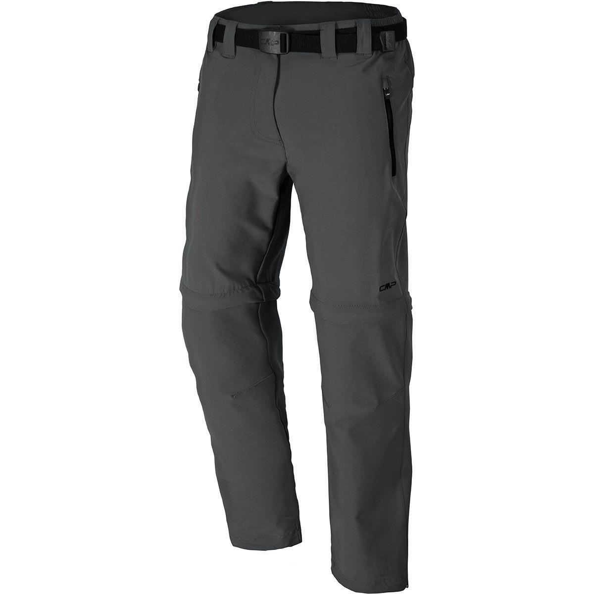 CMP Campagnolo, Damen, Outdoorhose, Damen Stretch Zip Off Hose (38), Grau, 38