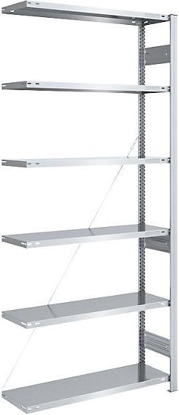 Actual product image eurokraft pro Heavy duty boltless shelving unit, galvanised