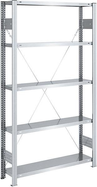 Actual product image eurokraft pro Storage boltless shelving, galvanized, medium-heavy design