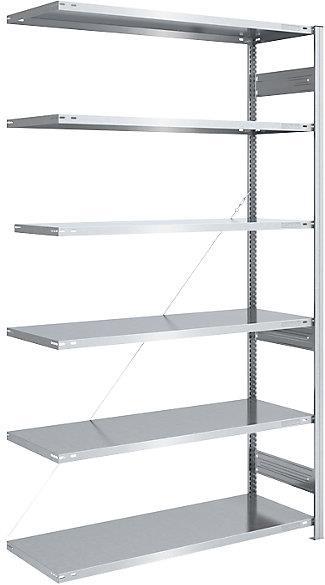 Actual product image eurokraft pro Large compartment boltless shelving, galvanized