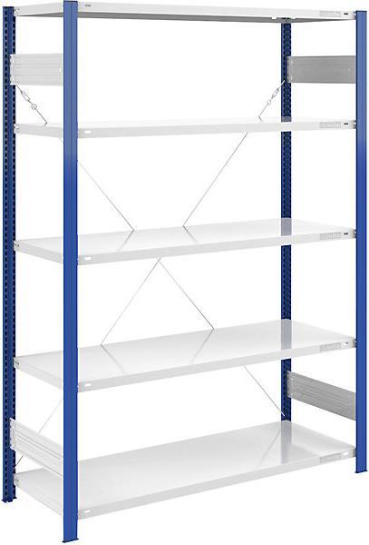 Actual product image eurokraft pro Storage boltless rack, shelf upright blue