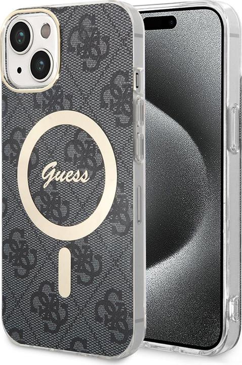 Produktbild Guess GUHMP15SH4STK iPhone 15 6.1" czarny/black hardcase IML 4G MagSafe (Apple iPhone 15, Apple iPhone 13, Apple iPhone 14)