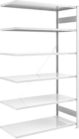Actual product image eurokraft pro Large boltless shelving unit, RAL 7035