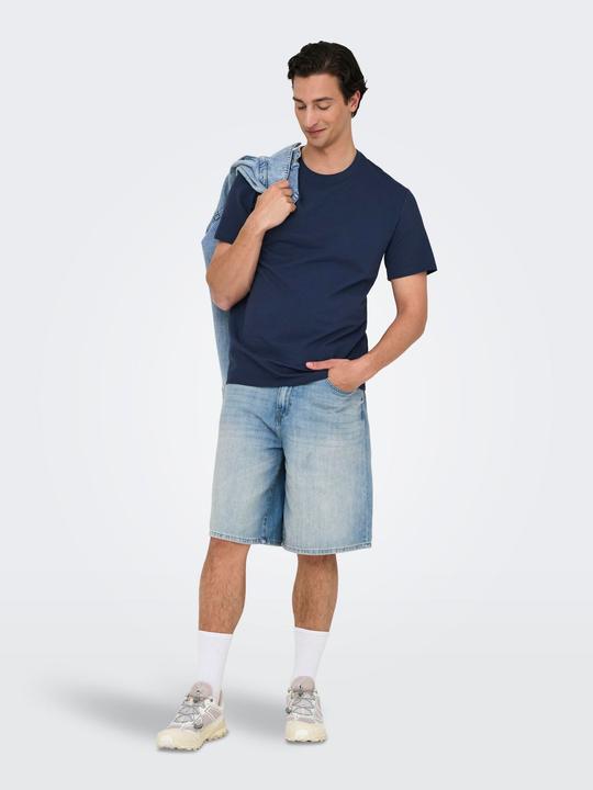 Actual product image Only & Sons Onskian Life Reg Seersucker Ss Tee (S)