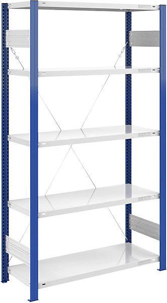 Actual product image eurokraft pro Storage boltless rack, shelf upright blue