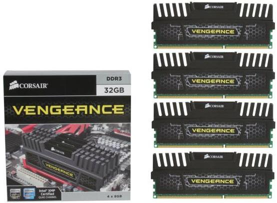 Actual product image Corsair Vengeance (4 x 8GB, 1600 MHz, DDR3-RAM, DIMM)