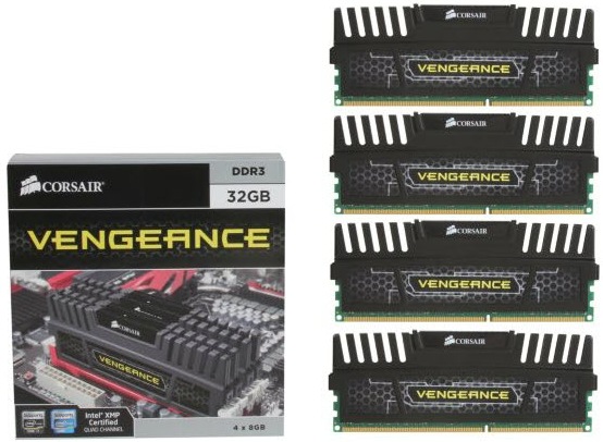Produktbild Corsair Vengeance (4 x 8GB, 1600 MHz, DDR3-RAM, DIMM)
