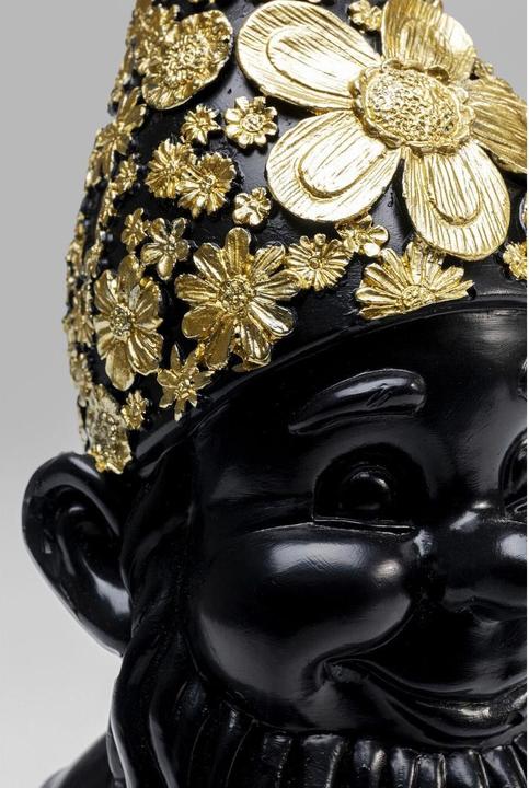 Produktbild Kare Design Deko Figur Zwerg Standing Schwarz Gold 30cm (35.5 x 15.5 x 17 cm)