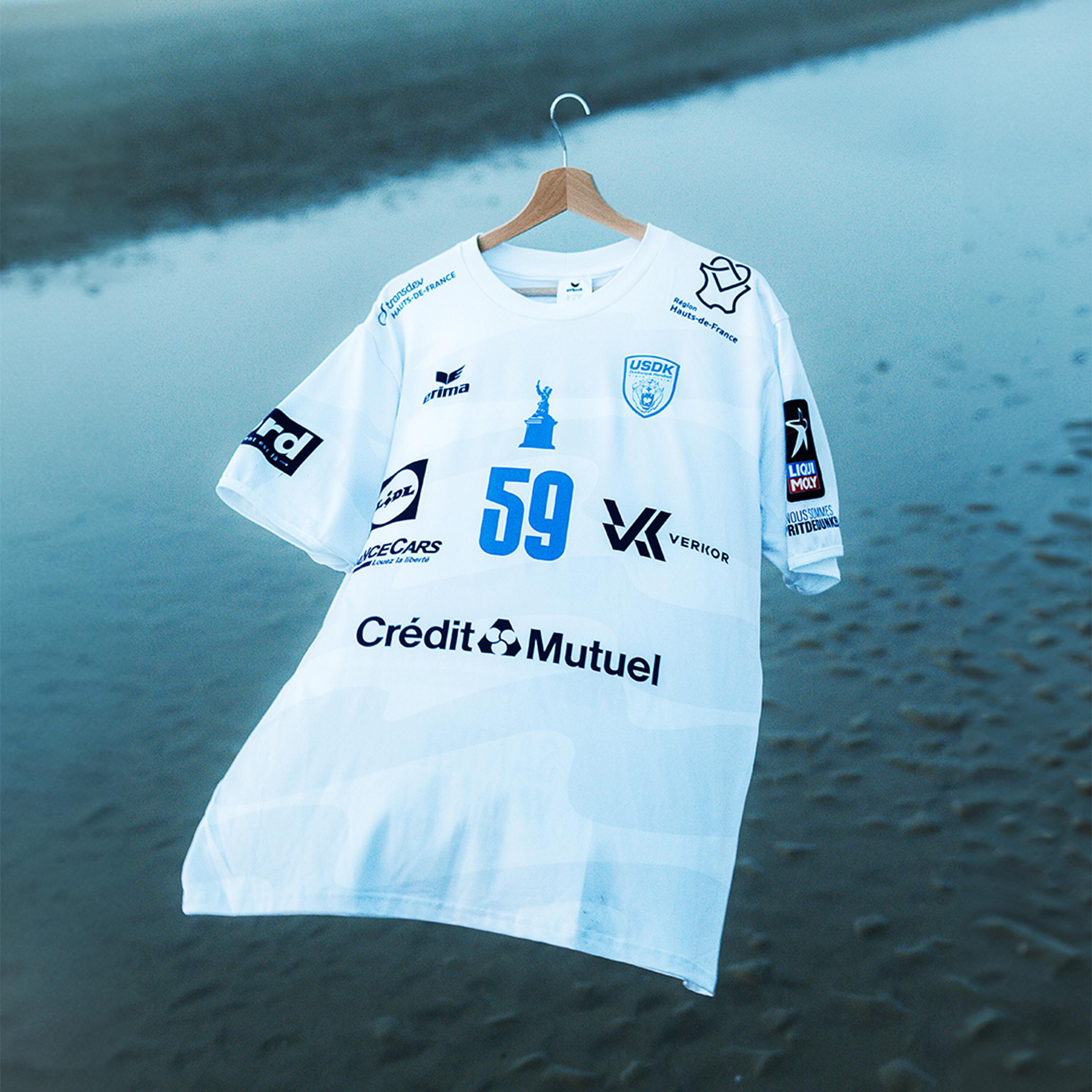 Thumbnail - Erima, Herren, Sportshirt, maiot aussen dunkerque 2024/25 (L), Weiss, L