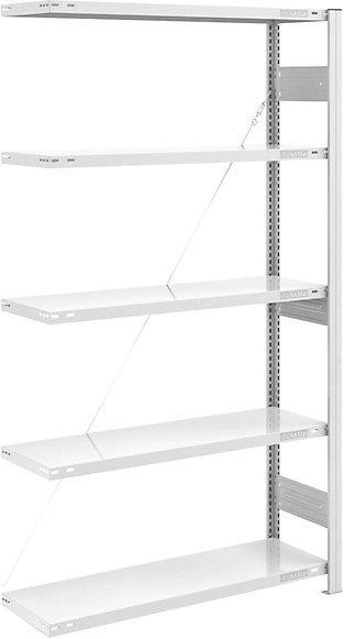 Actual product image eurokraft pro Heavy-duty boltless shelving unit, RAL 7035