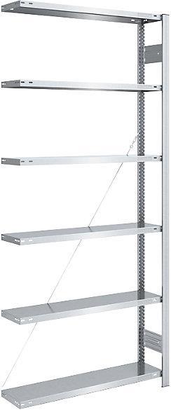 Actual product image eurokraft pro Storage boltless shelving unit, galvanised, lightweight construction