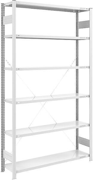 Actual product image eurokraft pro Large compartment boltless shelving, RAL 7035