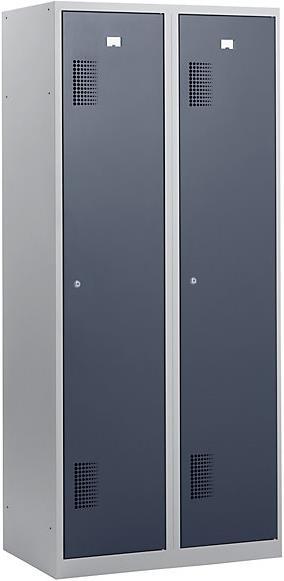 Actual product image eurokraft basic clothes cabinet (80 cm, 180 cm)