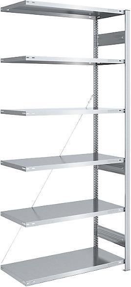 Actual product image eurokraft pro Boltless storage rack, galvanised, medium duty design
