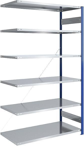 Actual product image eurokraft pro Storage boltless rack, shelf upright blue