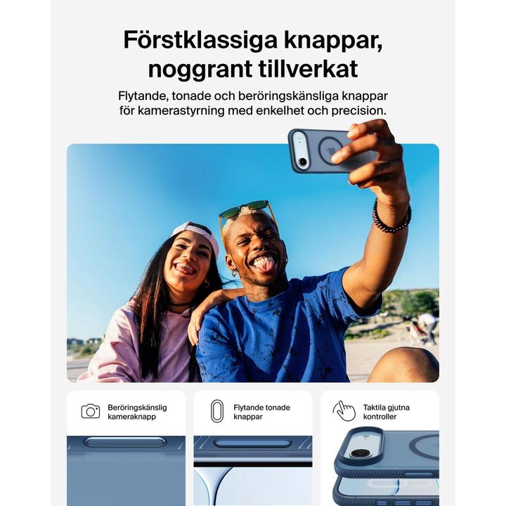 Productafbeelding Belkin Grip magn. Schutzhülle iPhone Air dunkelblau MSA037hqNY (Apple iPhone Air)