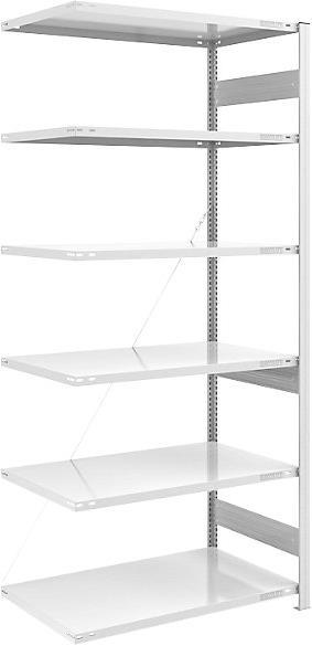 Actual product image eurokraft pro Heavy-duty boltless shelving unit, RAL 7035