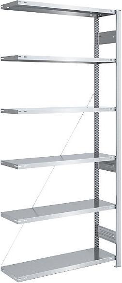 Actual product image eurokraft pro Storage boltless shelving, galvanized, medium-heavy design
