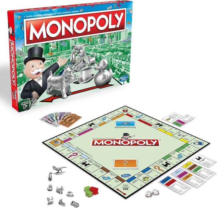 Actual product image Monopoly Hasbro HAS Monopolis game, LV (Multilingual)
